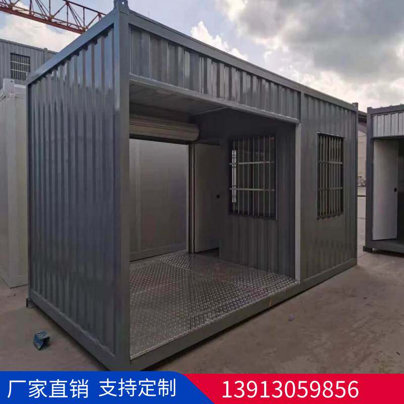 高端集装箱门禁房 大波纹箱房 住人办公室 移动箱式活动房门卫室