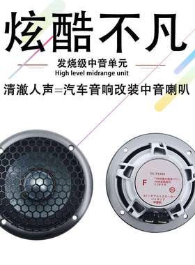 汽车音响FX300中置喇叭2寸中音喇叭3寸中音喇叭三分频喇叭中音