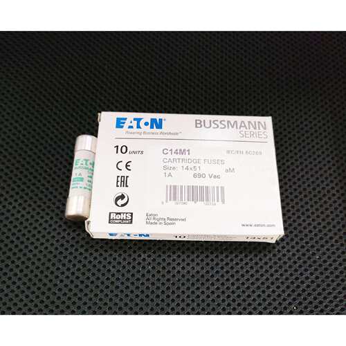 C14M1陶瓷管保险丝 690V1A 14X51 巴斯曼BUSSMANN熔断器