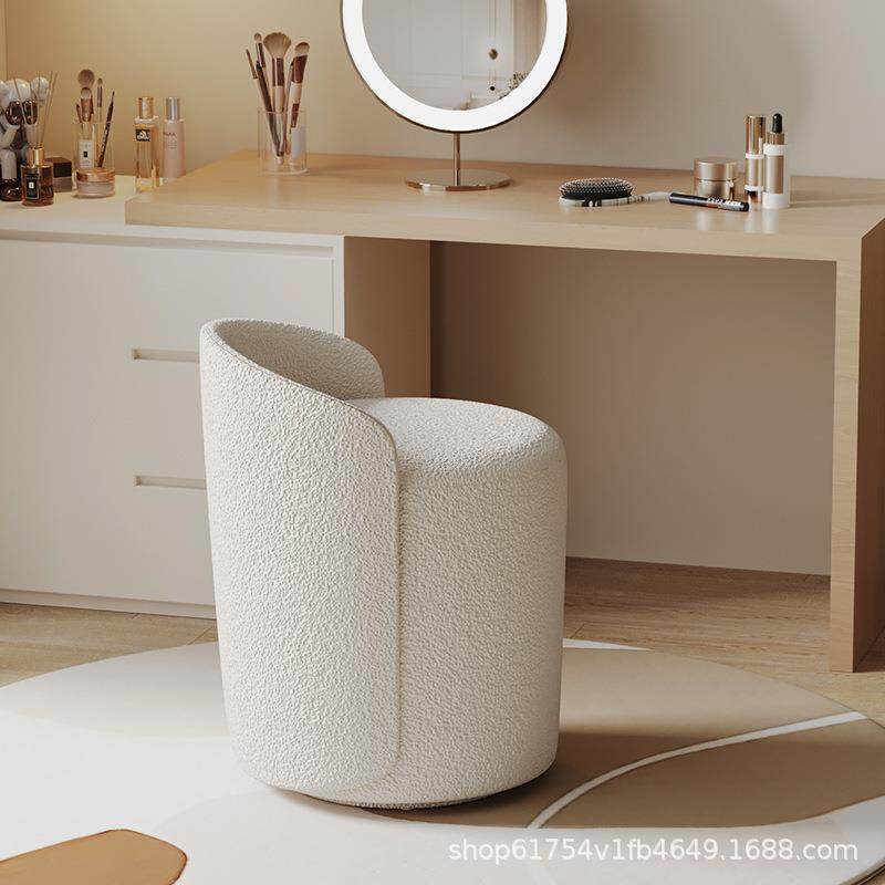 奶油风化妆凳创意简约可旋转梳妆凳轻奢家用卧室梳妆台化妆桌椅子,电子元器件市场,其它元器件,淘宝优惠券,粉丝福利购,淘宝优惠卷