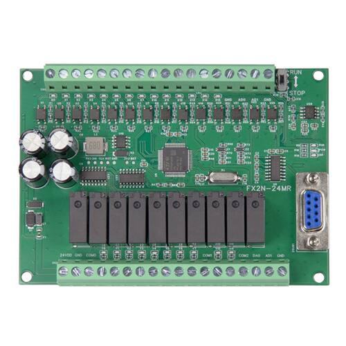国产PLC可编程控制器FX2N工控板继电器24MR简易型