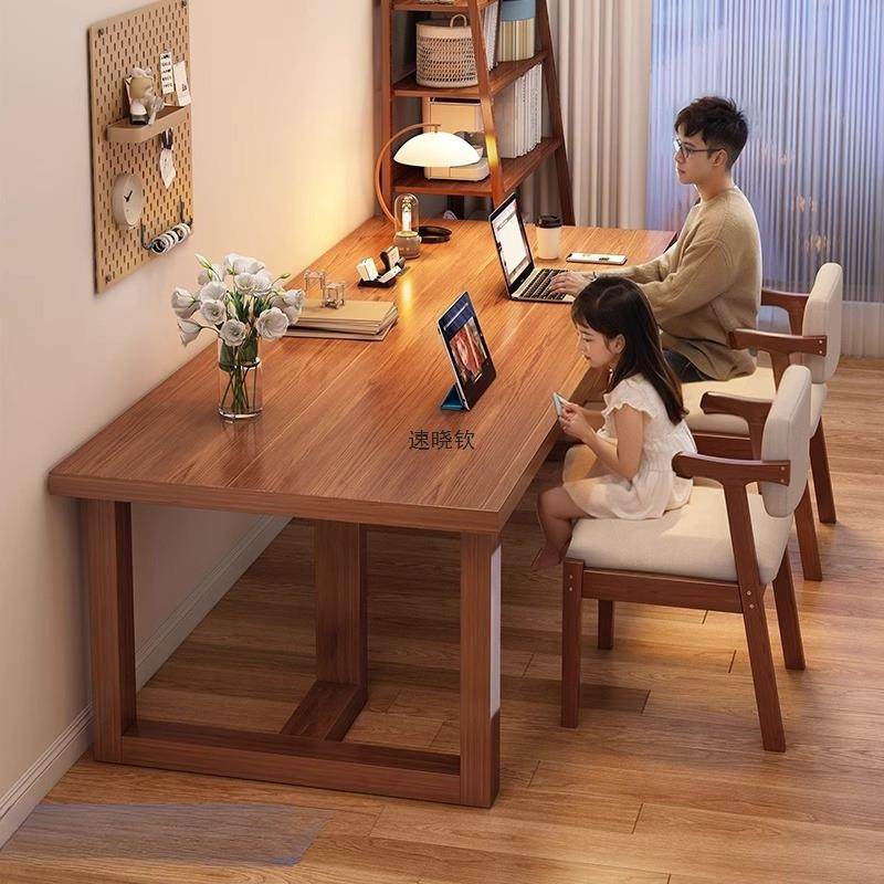 实木腿书桌家用卧室电脑桌双人客厅大长桌工作台学生学习长条写字,机械设备,其他机械设备,淘宝优惠券,粉丝福利购,淘宝优惠卷