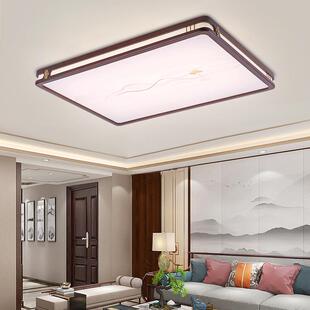 华清宫新中式吸顶灯客厅灯金丝檀木现代实木卧室灯具中国风卧室