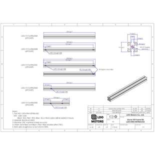 Voron V0 V0.1 铝合金型材外框支架1515彩色钻孔攻丝铝型材套件