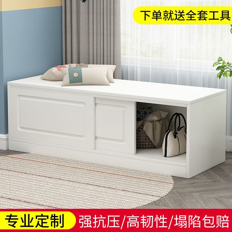 欧式可坐移门储物柜土炕地柜