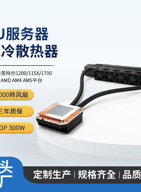 DYNATRON政久 1U 1700 AM5服务器一体水冷排散热器工控风扇TL33