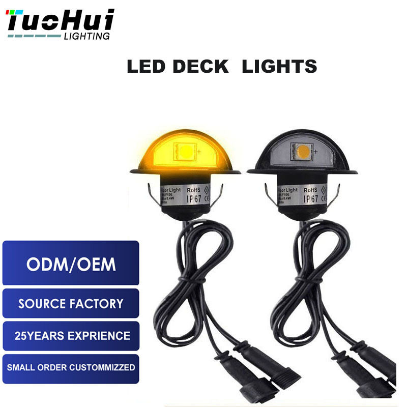 LED Deck Light半月甲板灯花园步道楼道地埋灯星光灯庭院灯跨境