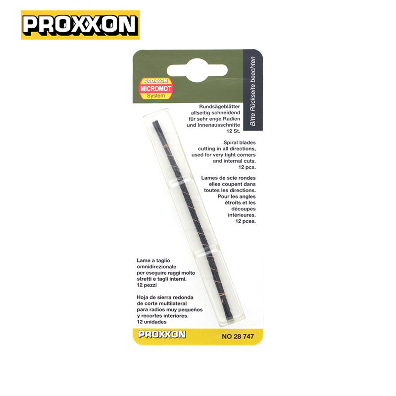 [28747]德国PROXXON普洛克森迷你魔用 拉花曲线螺旋锯条130x1.2mm