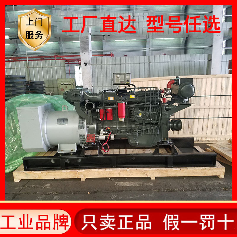 潍坊200千瓦船用发电机组200KW马拉松电机兰电无刷备用发电机