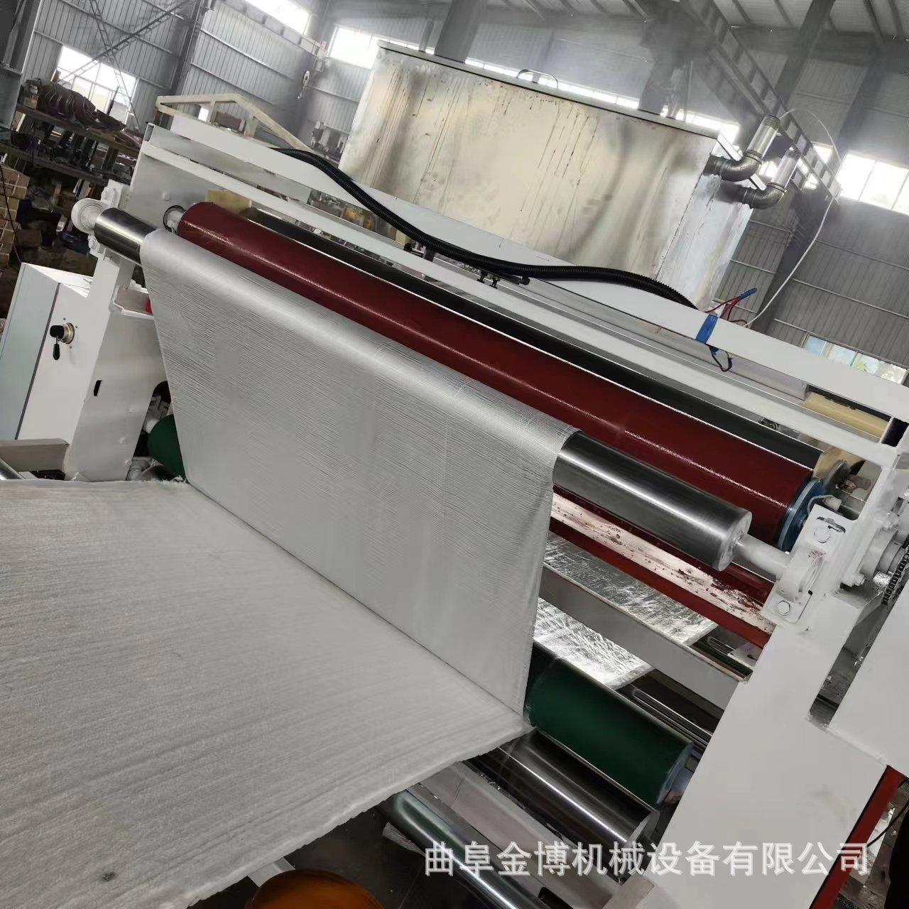 PET/PVC膜辊加热粘合热烫复合机烫金涂布复合机无纺布撒粉复合机
