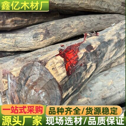 进口厂家直供小叶紫檀原木 紫檀木 红木家具料高档红木料血檀木方