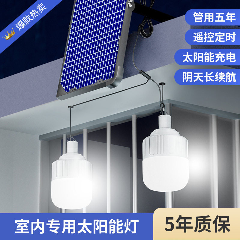 太阳能户外庭院一拖二分体灯泡