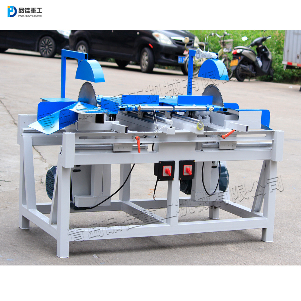 多用途双头齐边锯 电动木工断料溜边锯 木板木条端面齐头修整