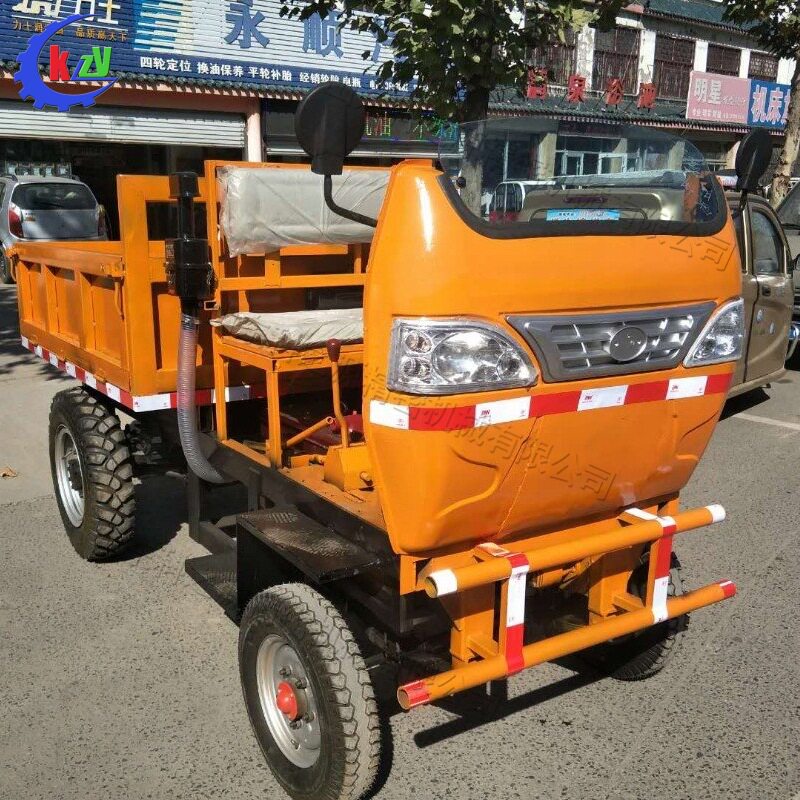 隧道道路施工拉混凝土装载车狭小楼层沙石自卸四轮车工程小四轮