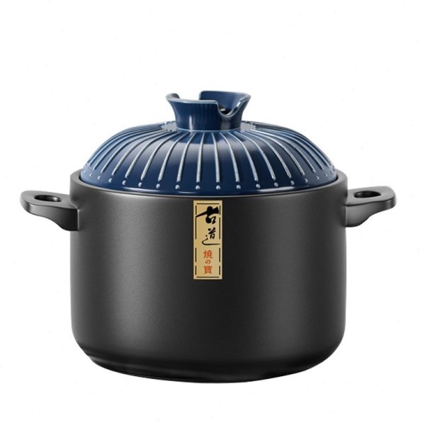 小裂煲仔烧不糊底用煤气灶干耐高温燃气砂锅炖锅防沙锅家用饭煲汤