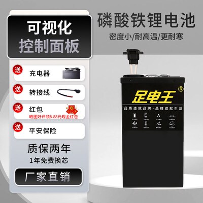 足电王电动车锂电池48V大单体60V外卖专用72VP30A电摩磷酸铁锂电