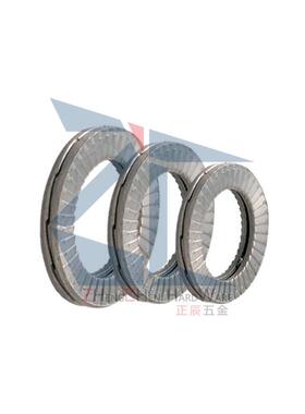 （品质保证）316材质防松动垫圈NLDF4双叠自锁垫圈双面防滑齿垫圈