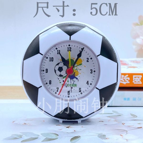 怪足球卡通新款创意男孩酷小家用古稀奇可折叠篮球小闹钟款炫闹钟