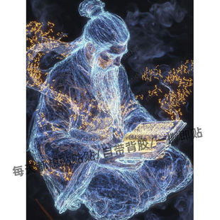 心魂不死文脉不息古风国潮海报贴画新中式装饰防水墙面自粘贴画纸