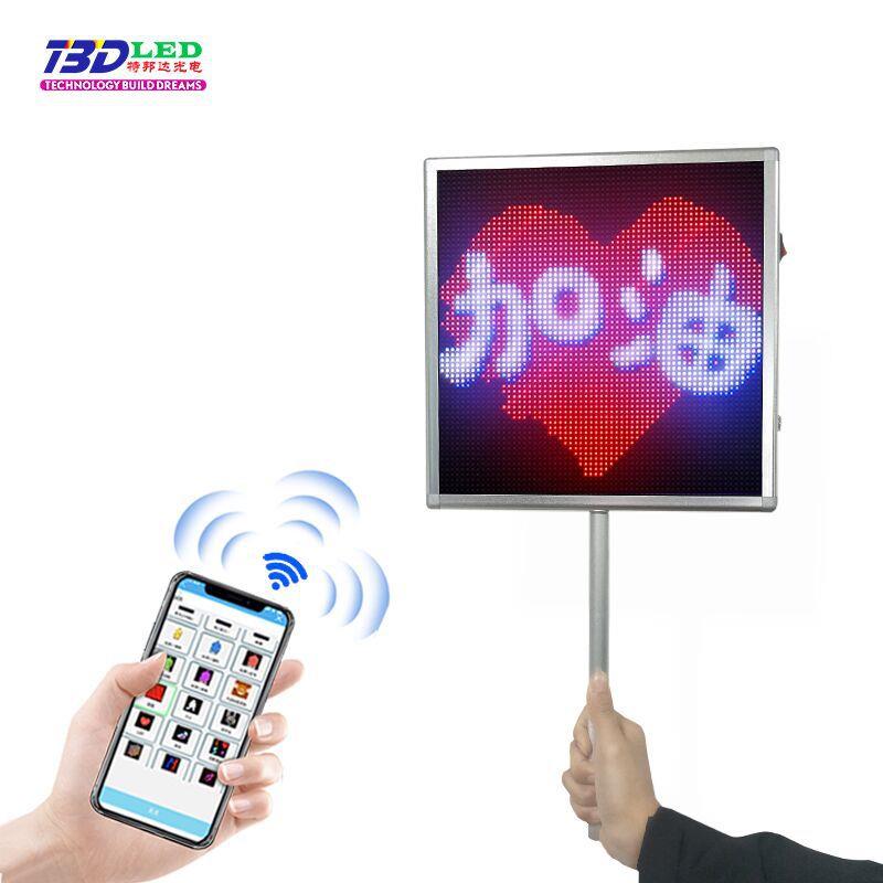工厂接机LED手举牌可充电LED显示屏无线发送演唱会LED显示屏