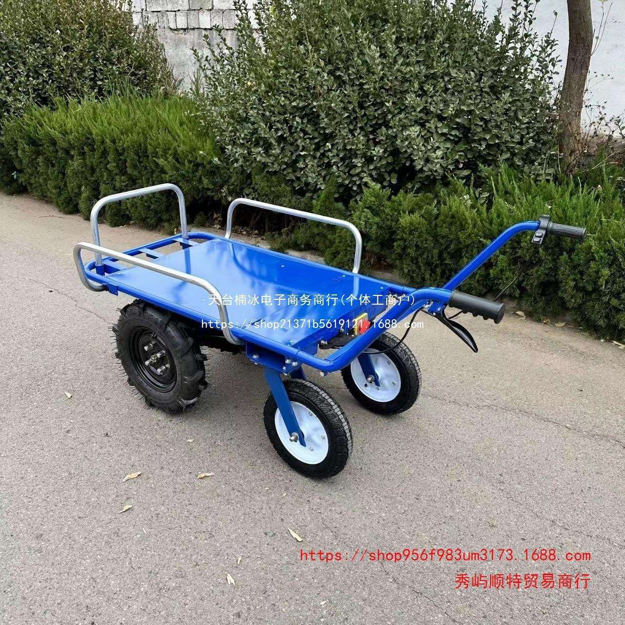 新款可载重1200斤爬坡四轮电动手推车电动四轮手推车家用农用推车