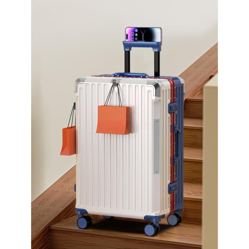 高颜值多功能行李箱2025新款男女生多功能结实耐用旅行铝框拉杆箱