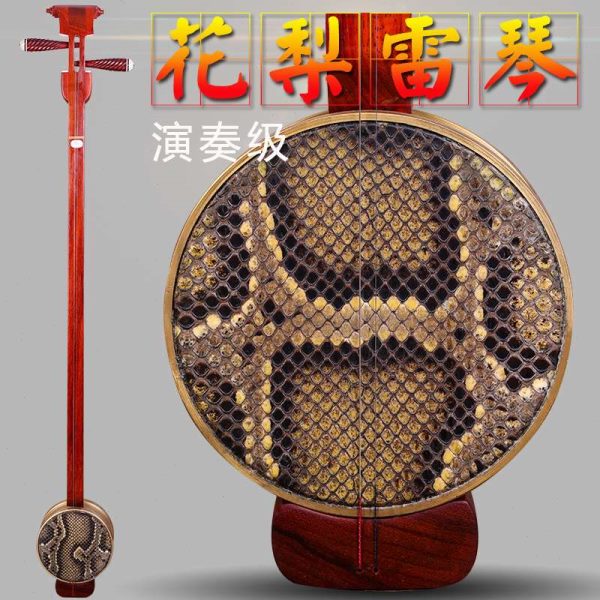 花梨木大擂琴 雷琴樂器 蘇州工藝墜胡民族拉弦樂器