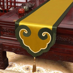 桌旗新古典中国风v客厅餐桌茶几玄关餐边柜电视柜盖布 新中式