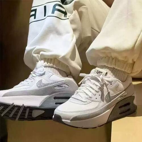 NIKE/耐克 AIR MAX 90 潮流厚底耐磨防滑运动鞋 女款 HQ3456-191
