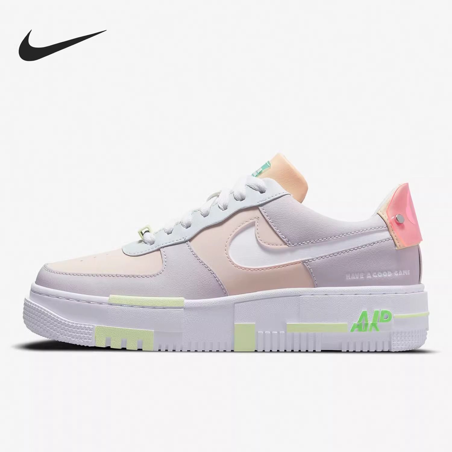 Nike/耐克 Air Force1 AF1 荧光 女子 运动低帮女板鞋 DO2330-511