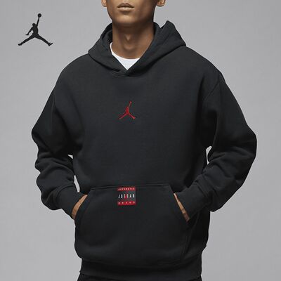 Nike/耐克 男士黑色 JORDAN加绒连帽保暖针织卫衣 HV5046-045