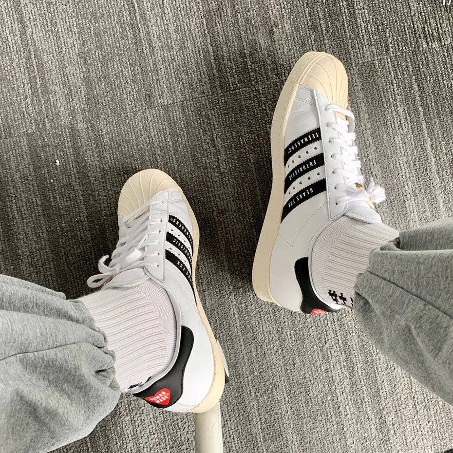 Adidas/阿迪达斯Superstar 80s贝壳头防滑耐磨复古休闲板鞋FY0728