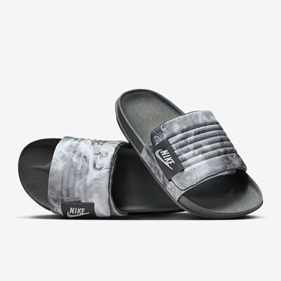 Nike Offcourt Adjust Slide 黑灰色时尚舒适一字拖鞋 HQ2178-001
