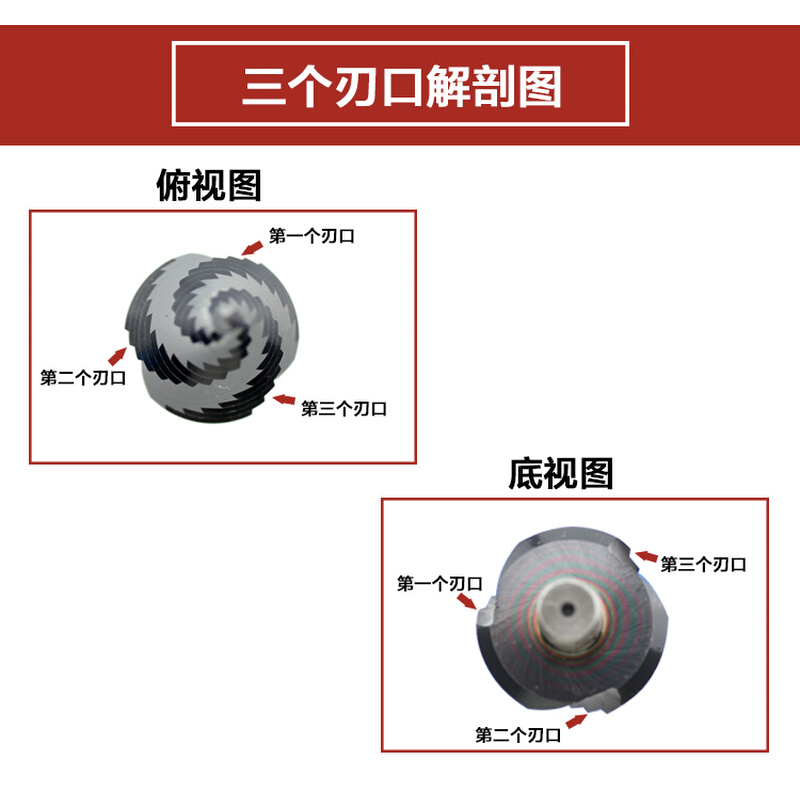 恒锋刃具高速钢专利三刃阶梯钻头含钴宝塔钻头阶梯钻*