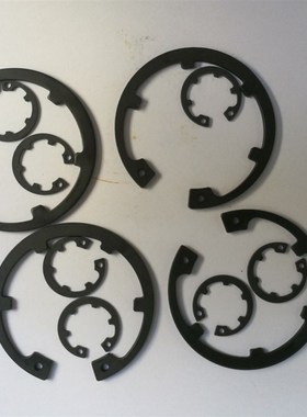 带齿孔用C型扣环 带内凸耳C型扣环 DIN984带齿孔用卡簧 16 22  35