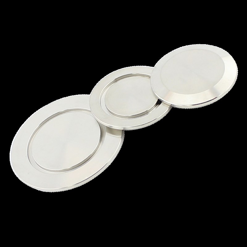 304不锈钢真空盲板 法兰盲板 卡盘堵头 KF闷板 16 25 40 50 盖板