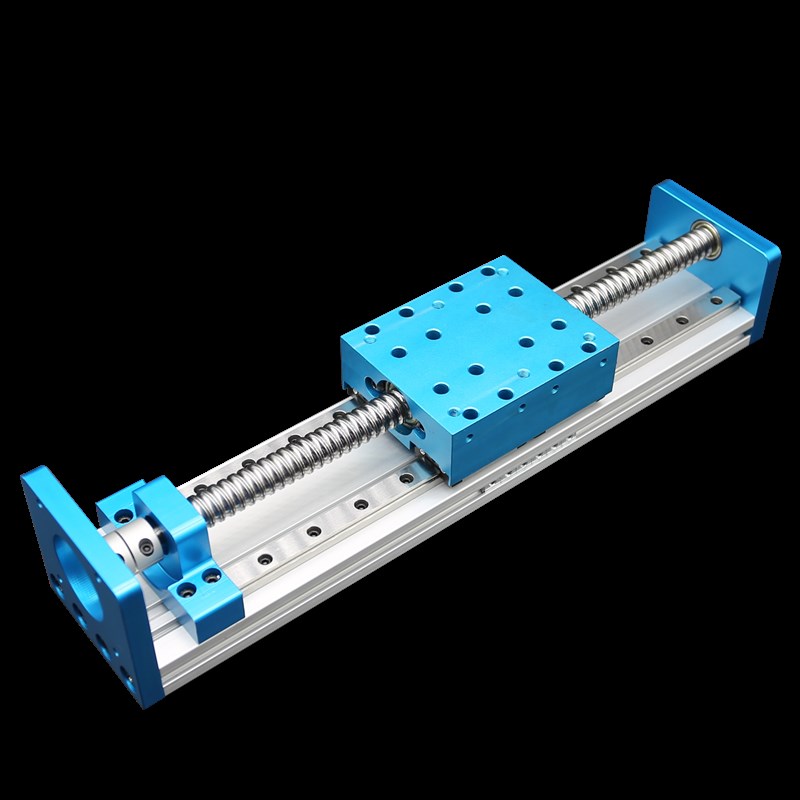 GX80直线滚珠丝杠导轨滑台高精度双线轨57步进电机十字模组工作台
