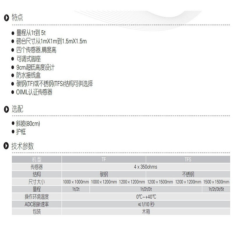 台湾惠而邦 tf-12*12电子小地磅 2吨