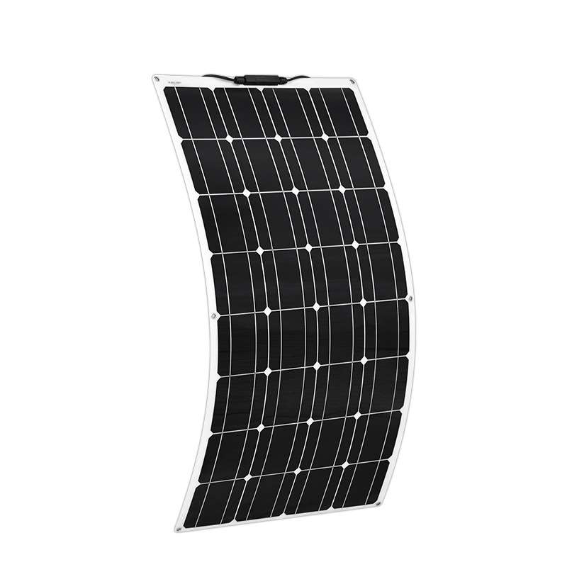 厂家直销太阳能板 柔性100W18V超薄可弯曲房车游艇移动12电源充电