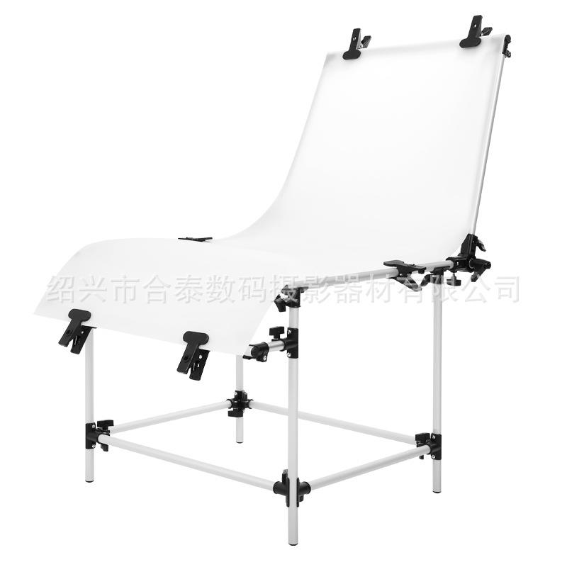 新品60*130CM铝管pvc磨砂双面背景静物台 用于物品光面拍图抠像