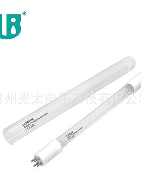 357mmT5直接15mm四针紫外线水处理灭菌消毒石英灯管28W254nm