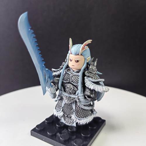 『敖光?NZ闹海』D光固化树脂打印的第三方MOC小人仔穿戴模型