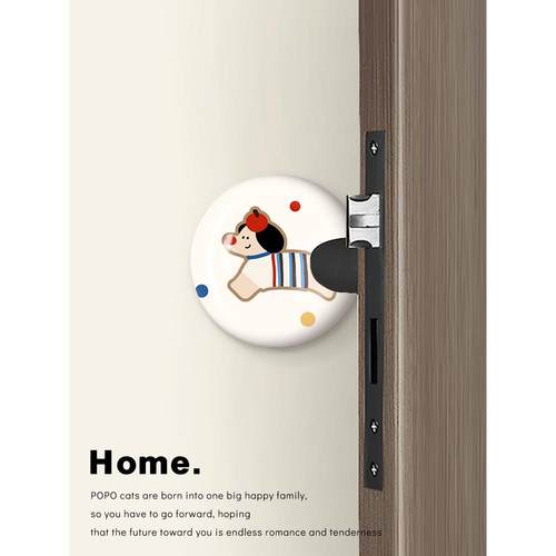 波点小狗门阻防撞贴门碰柜门冰箱防撞贴门挡高级挡门神器阻门器
