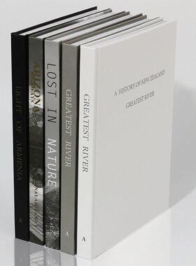 现代外文款可翻阅黑白灰装饰真书软装饰品书售楼处样板房酒店摆件