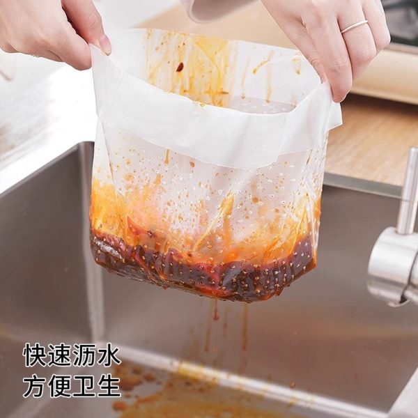 防菜袋垃圾袋一次性过滤网沥水堵塞剩渣袋厨房水槽自沥水立式加厚