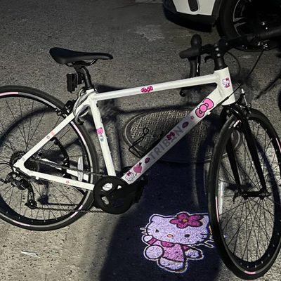 电动车山地车动自行车骑行照夜骑氛围灯公路车态地灯投影灯kt尾灯