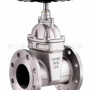 不锈钢弹性座封闸板阀 10P 软密封南高阀门 Z41X 法兰明杆闸阀