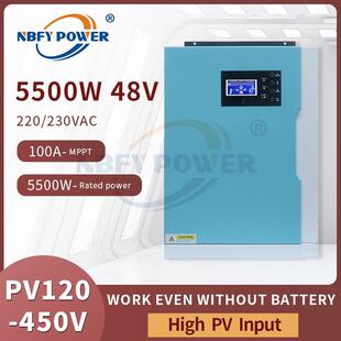 5500W Solar Inverter 48V100A Hybrid Inverter 5.5KW