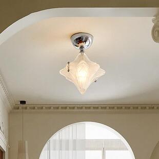 星星吸顶灯现代美式玄关入户阳台灯法式复古新款中古风走廊过道灯