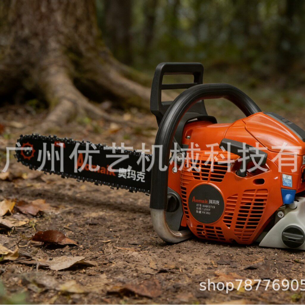 奥玛克油锯4116园林锯16寸导板链锯汽油锯大功率砍树机伐木锯